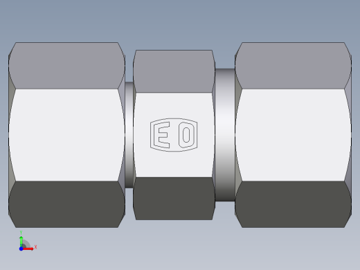 卡套式工业通用硬管接头EO_Distance_piece_adapter_DA12ZSCF前视缩略图