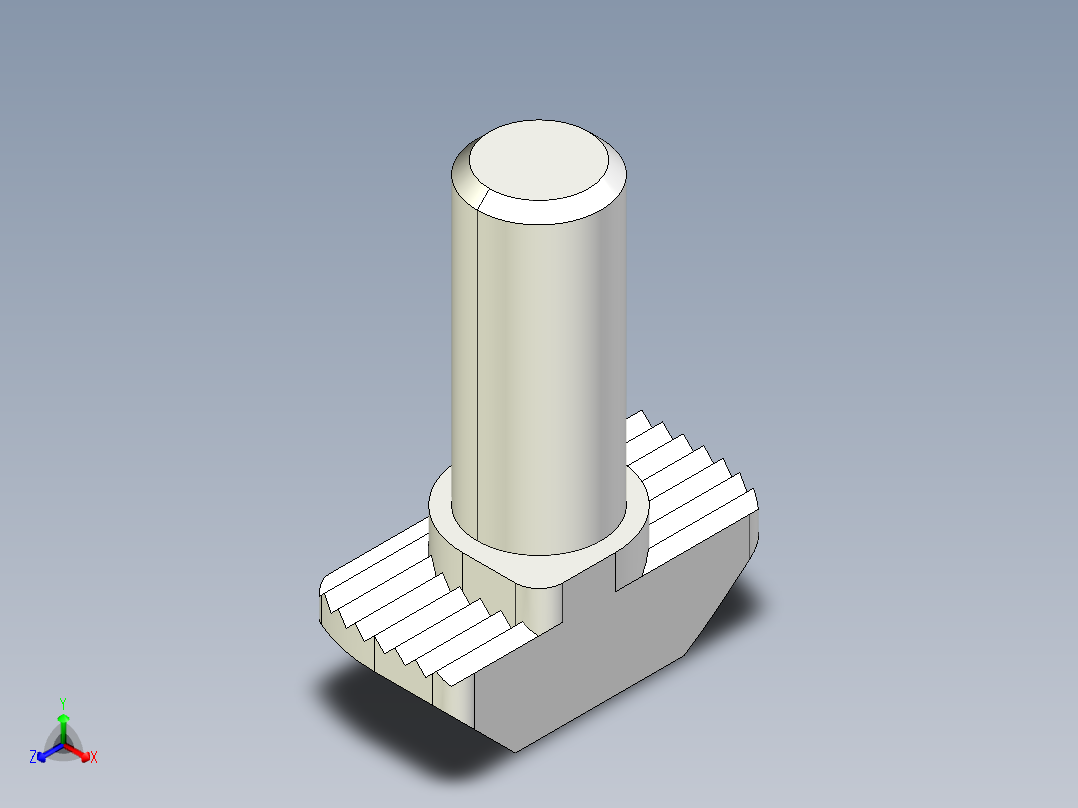 型材-BR M6X16 TBOLT KJN523920正等轴测图