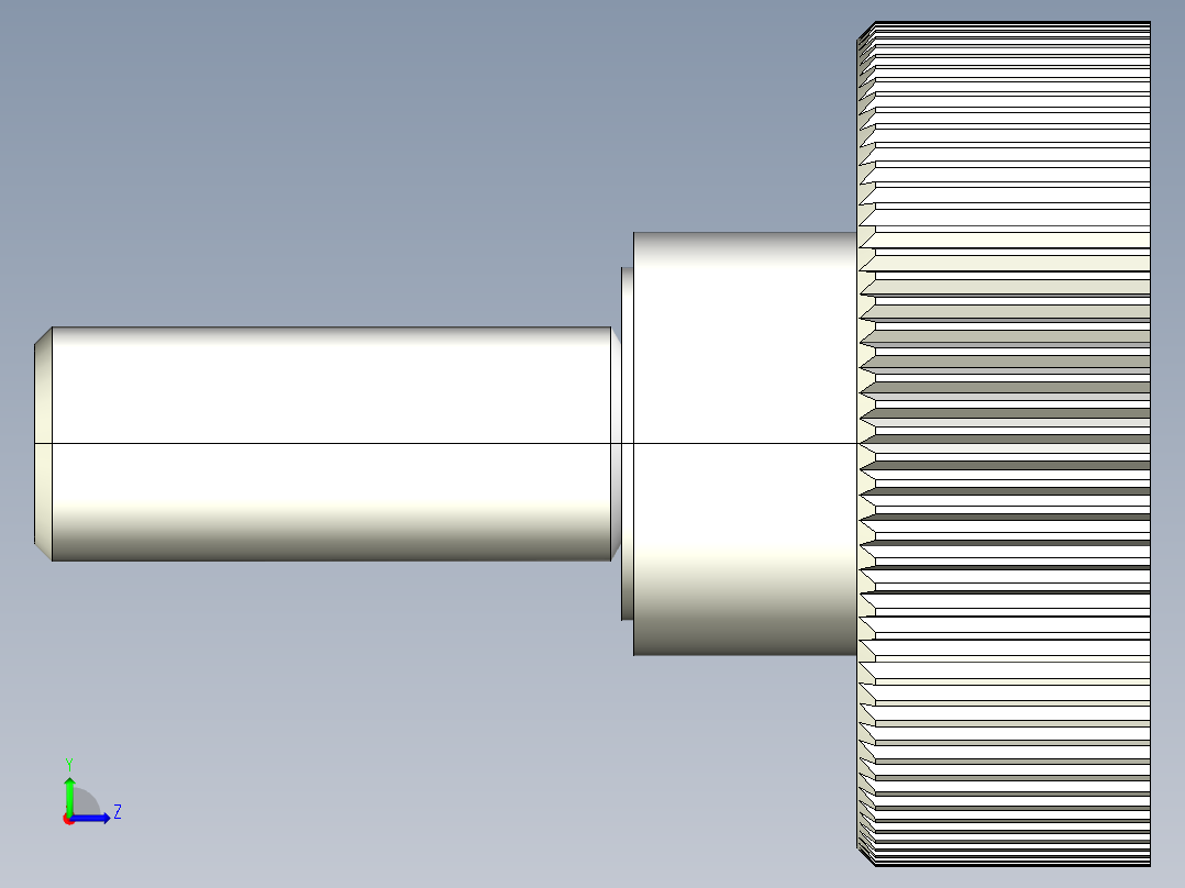 把手(塑膠)2483-3D多系列多零件图纸模型左视图