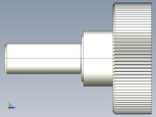 把手(塑膠)2483-3D多系列多零件图纸模型左视缩略图
