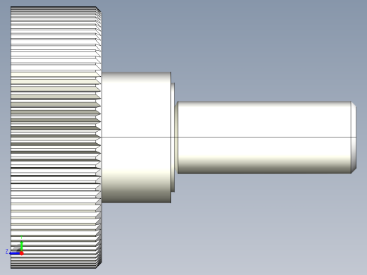 把手(塑膠)2483-3D多系列多零件图纸模型右视缩略图