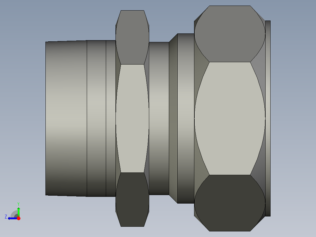 卡套式工业通用硬管接头32_fbu-s右视图
