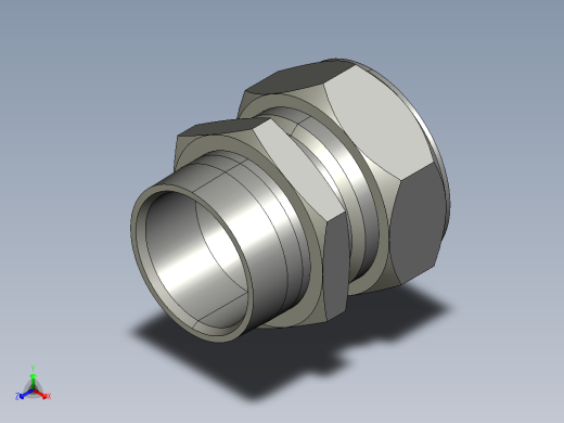 卡套式工业通用硬管接头32_fbu-s正等轴测缩略图