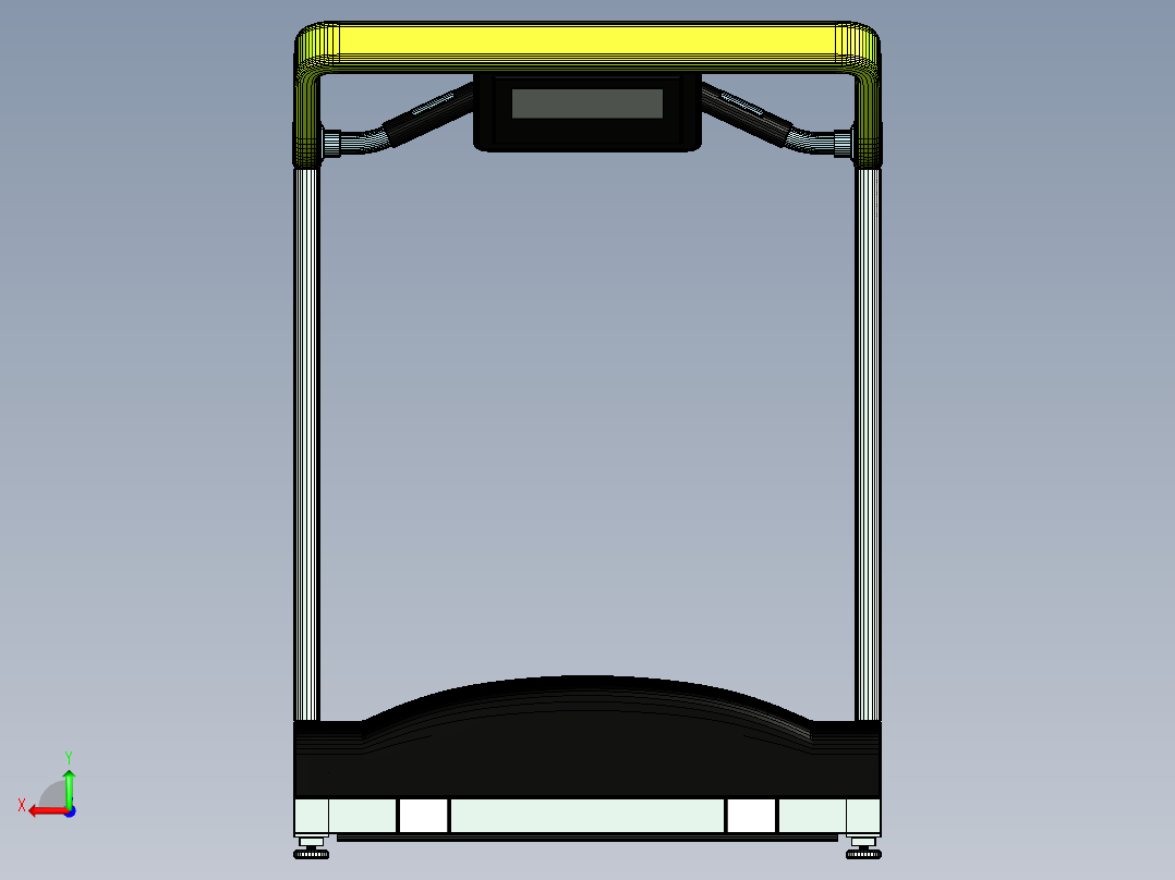 简洁式跑步机后视图