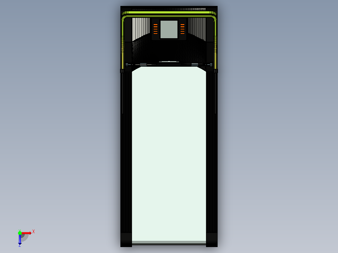 简洁式跑步机俯视图