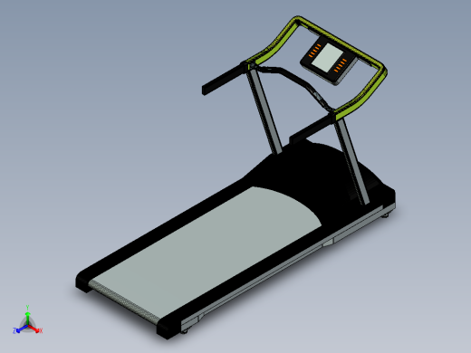 简洁式跑步机正等轴测缩略图