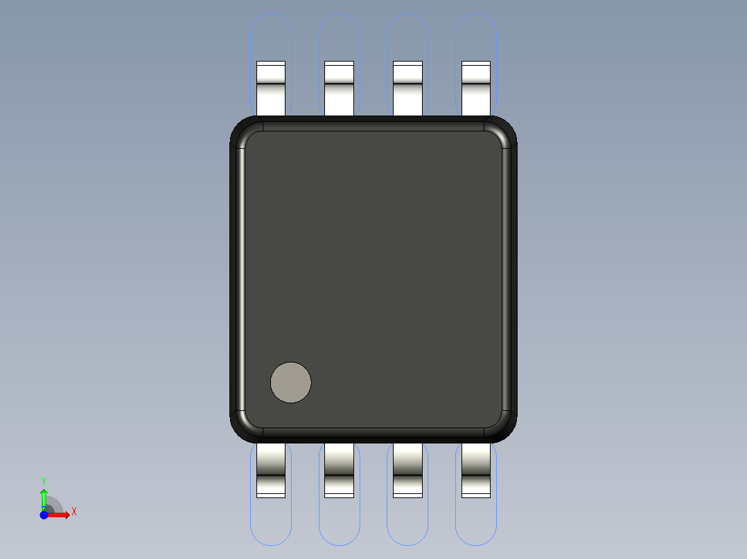 TI_DCU_R-PDSO-G8前视图