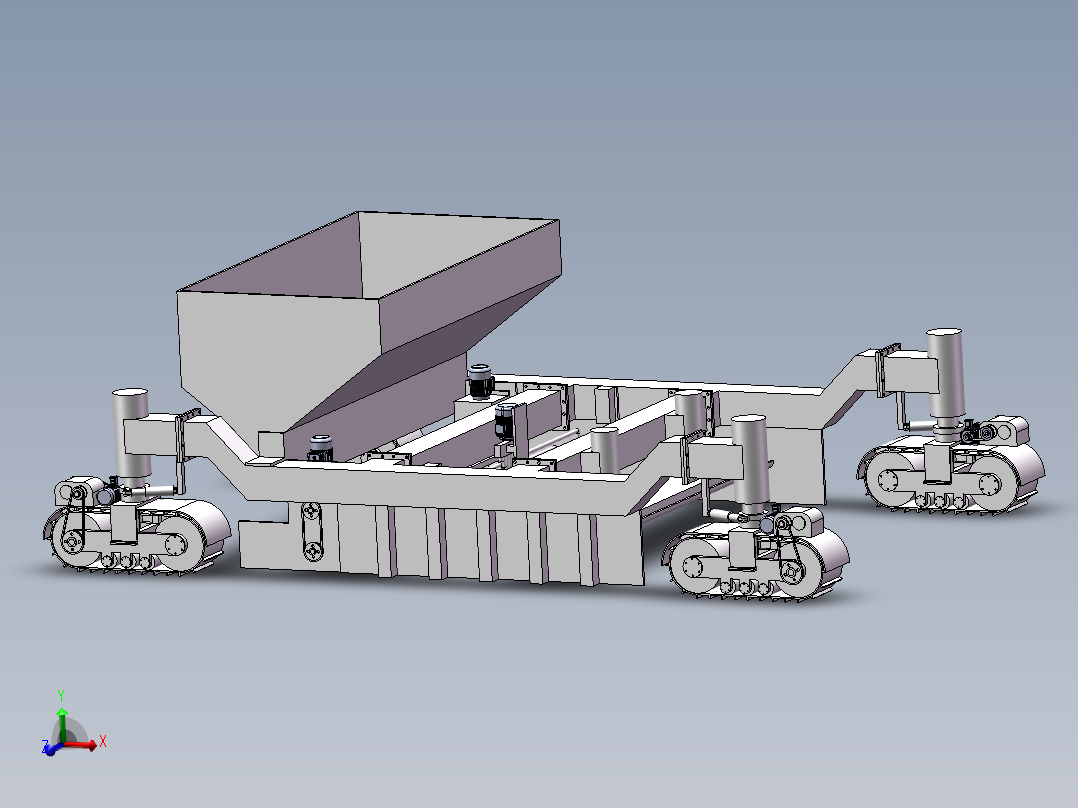 四履带水泥混凝土滑模摊铺机SW三维图865991==300
