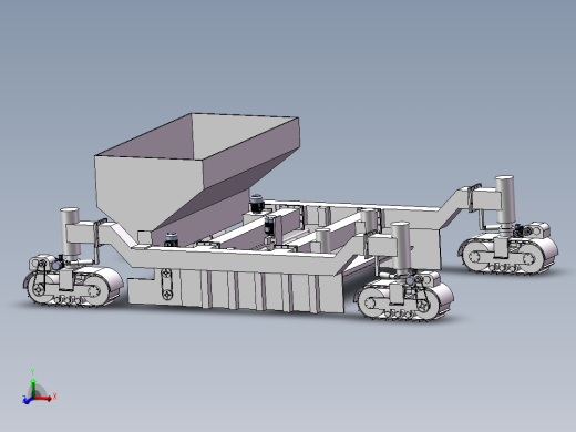 四履带水泥混凝土滑模摊铺机SW三维图865991==300