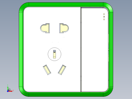 飞利浦-五孔一开 STP前视缩略图