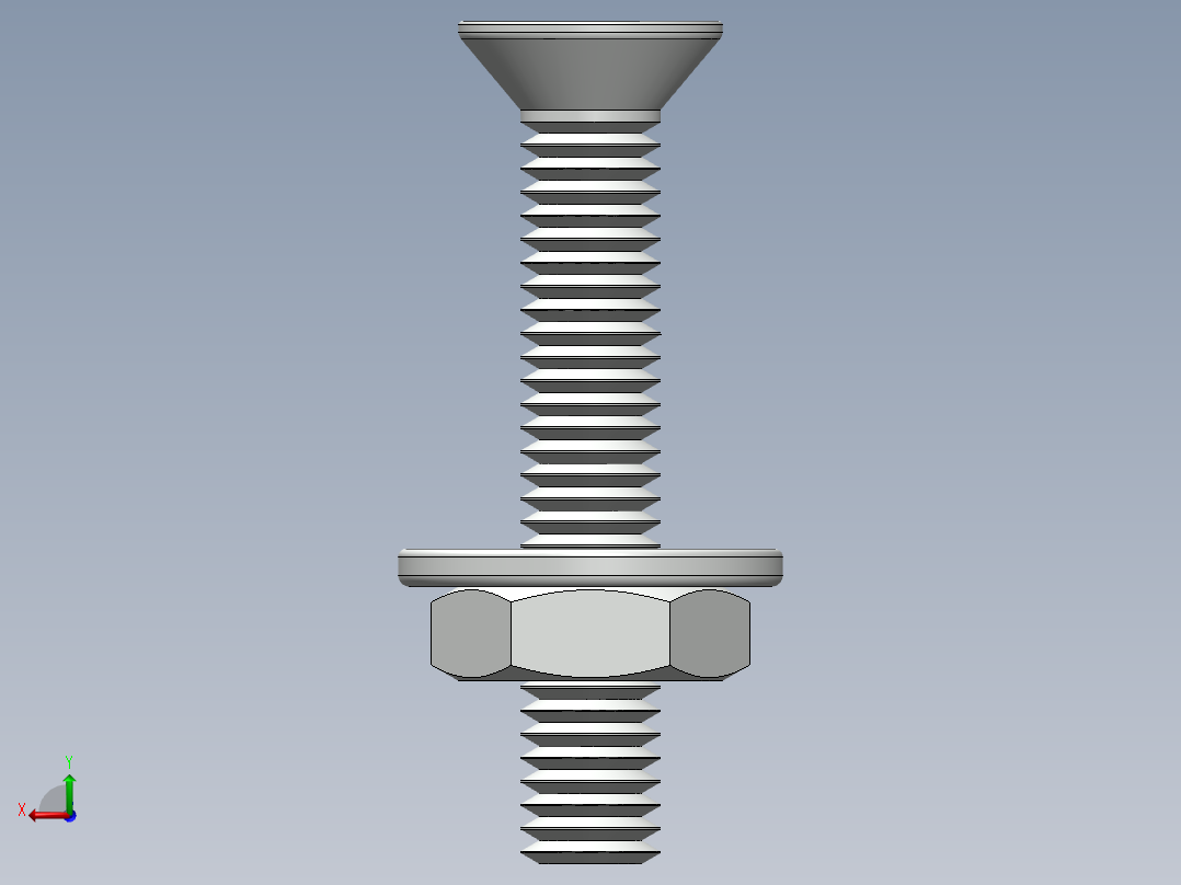 紧固件-No.10-32 Flathead-01后视图