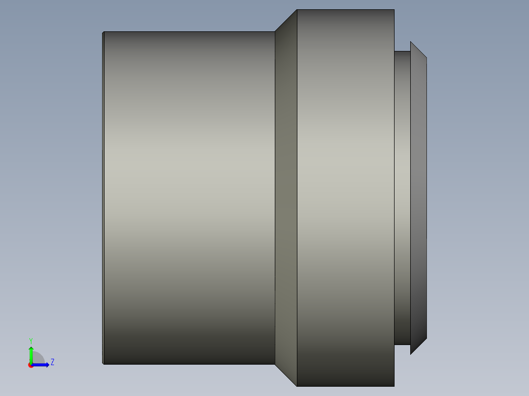 卡套式工业通用硬管接头5_tu-s左视图