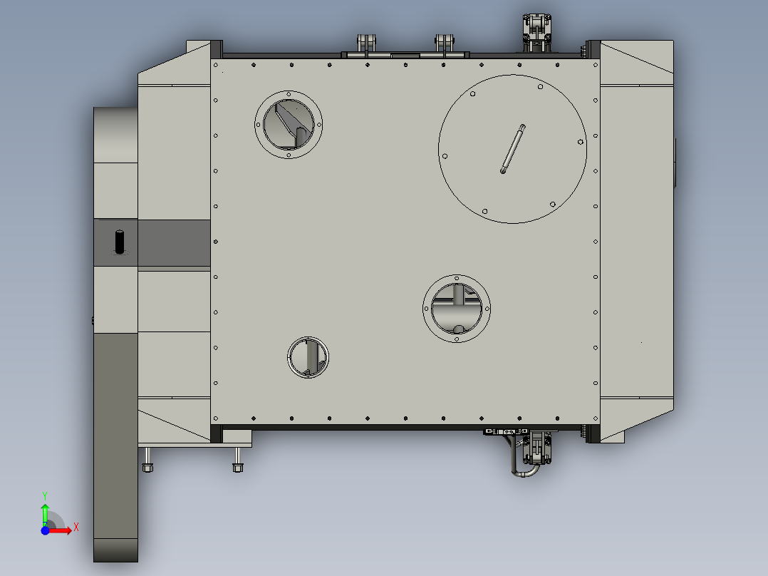 2000L无重力混合机三维Step前视图