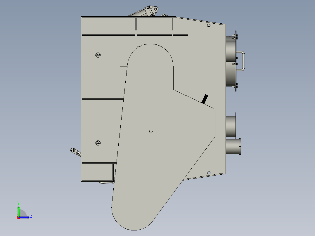 2000L无重力混合机三维Step左视图