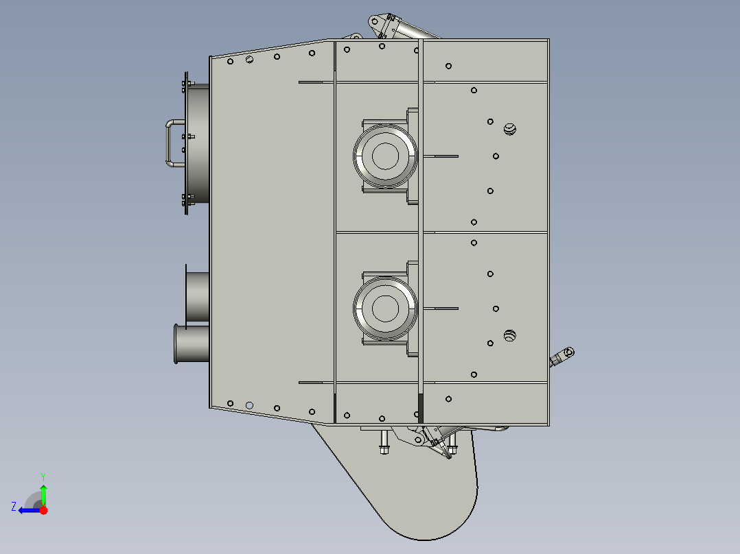 2000L无重力混合机三维Step右视图