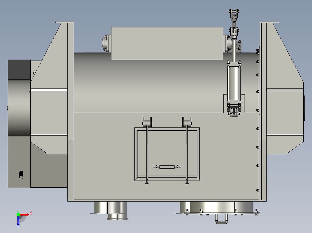 2000L无重力混合机三维Step俯视图