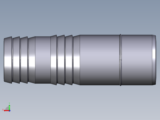 38AIV 用溶剂焊接插口软管接头后视缩略图
