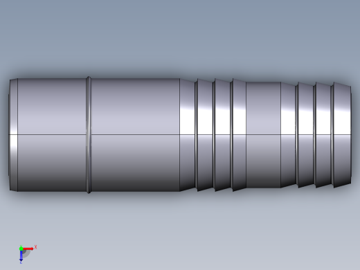 38AIV 用溶剂焊接插口软管接头俯视缩略图