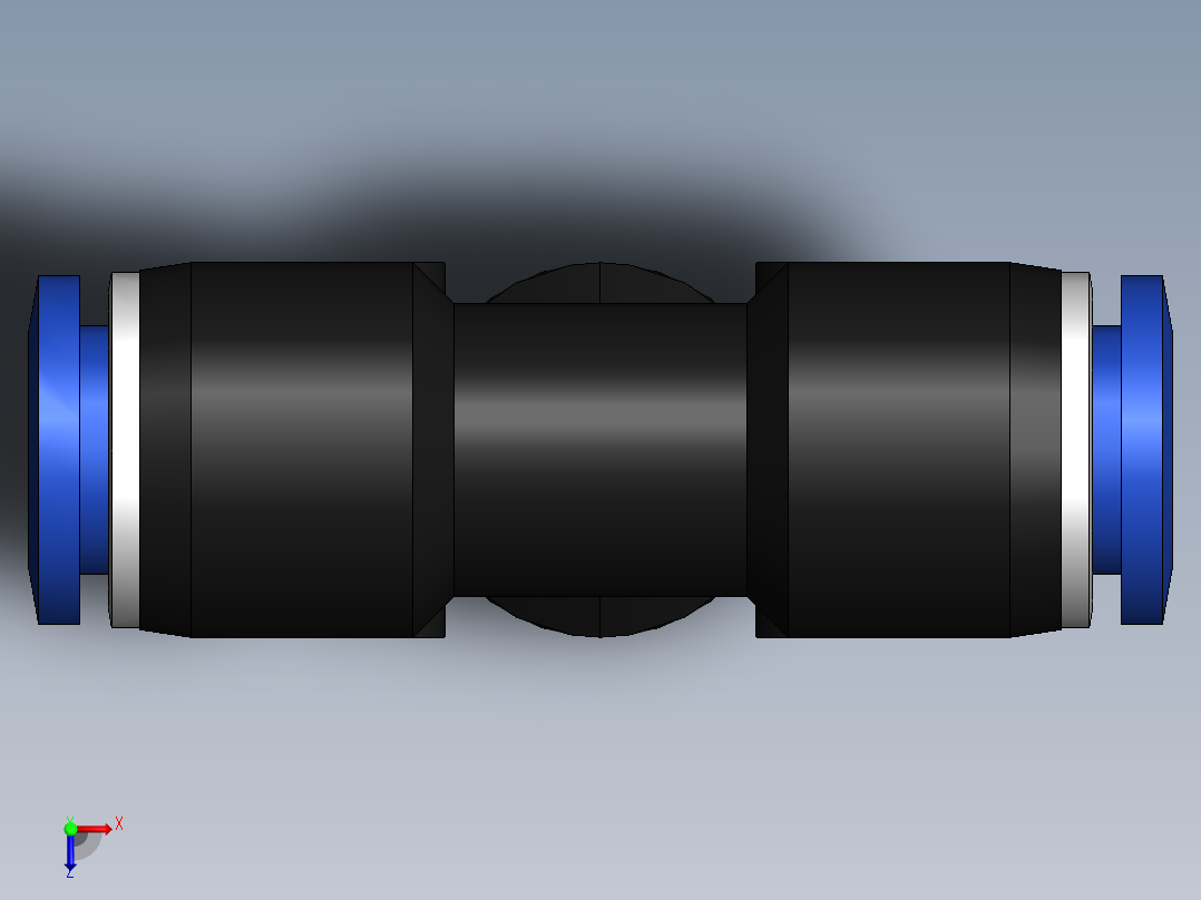 气嘴-Ø8 UNIÃO T (C00600800)俯视图
