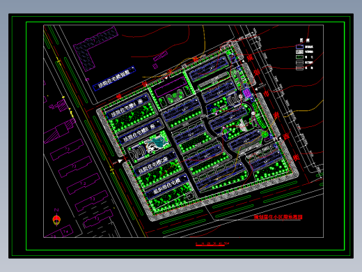住宅小区规划总平面图1