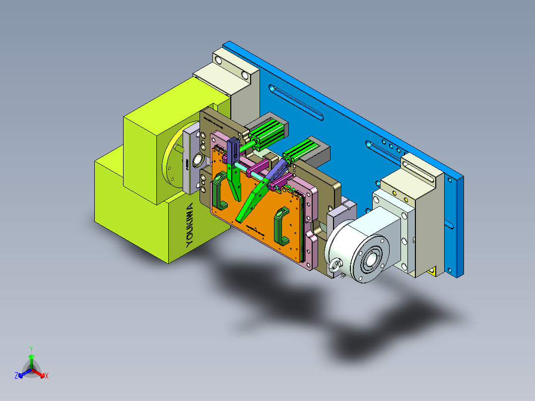 ZAZ00-D笔记本CNC工装夹具三维模型-CNC620140619主视图