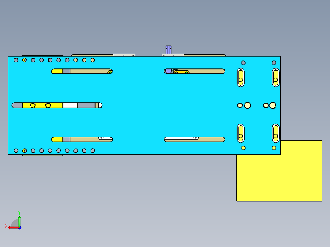 ZAZ00-D笔记本CNC工装夹具三维模型-CNC620140619后视图