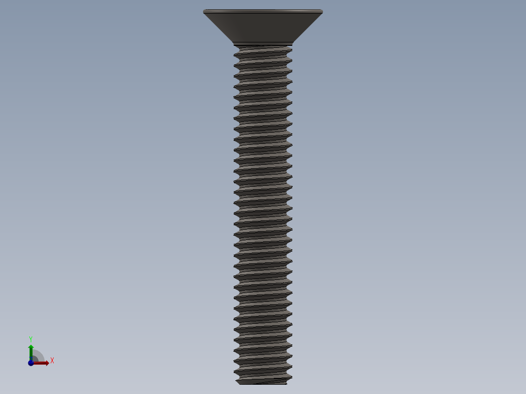 Screw_ISO_10642_M2x16_A2.SLDPRT前视图