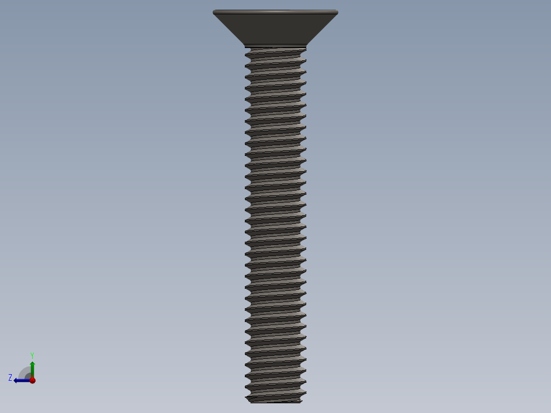 Screw_ISO_10642_M2x16_A2.SLDPRT右视图