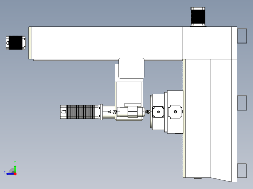 用于木雕制作的数控五轴工作台3D右视缩略图