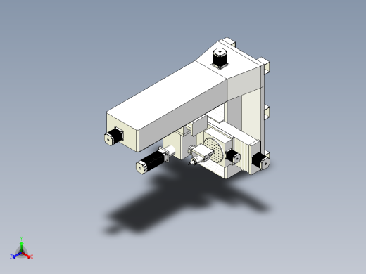 用于木雕制作的数控五轴工作台3D正等轴测缩略图