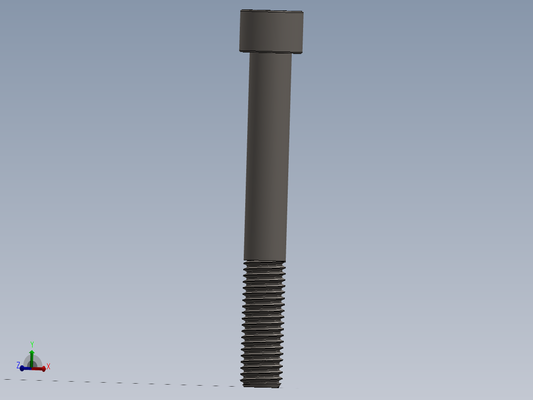 Screw_DIN_912_M12x95_A2.SLDPRT公制内六角螺钉主视图