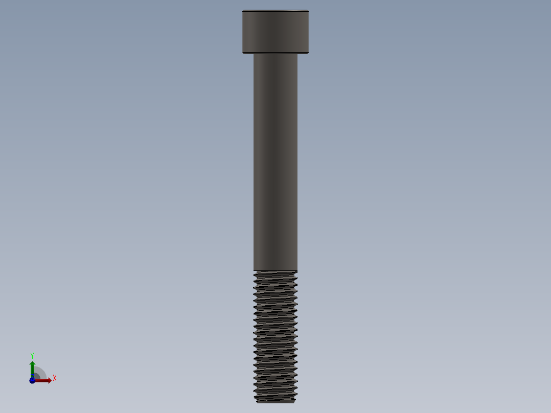 Screw_DIN_912_M12x95_A2.SLDPRT公制内六角螺钉前视图