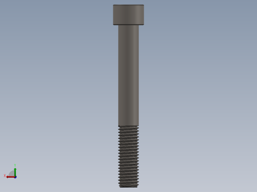 Screw_DIN_912_M12x95_A2.SLDPRT公制内六角螺钉后视缩略图