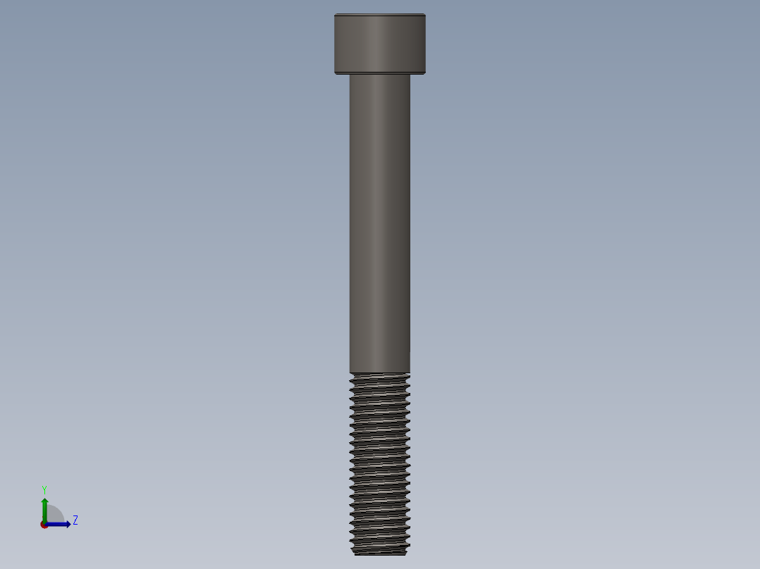 Screw_DIN_912_M12x95_A2.SLDPRT公制内六角螺钉左视图
