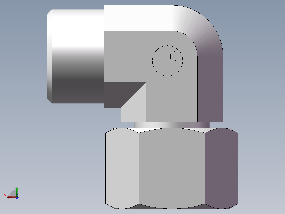 直角组合接头、2C9-18后视图