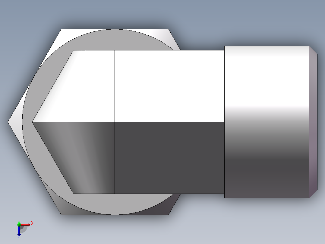 直角组合接头、2C9-18俯视图