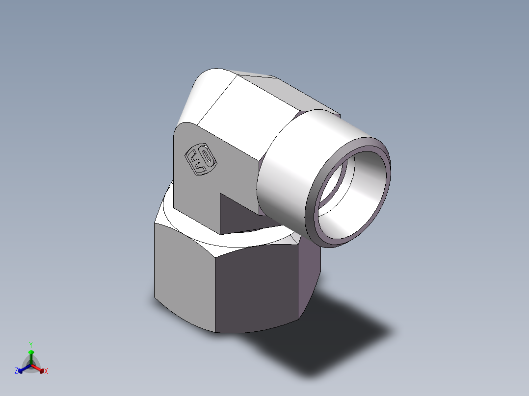 直角组合接头、2C9-18正等轴测图