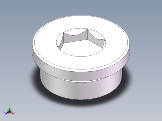 堵头 4BN 内六角螺堵、4BN-20WD正等轴测缩略图