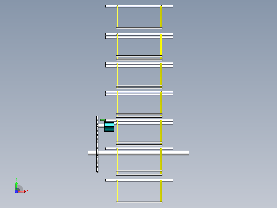 A3003482-垂直智能汽车停车库前视图