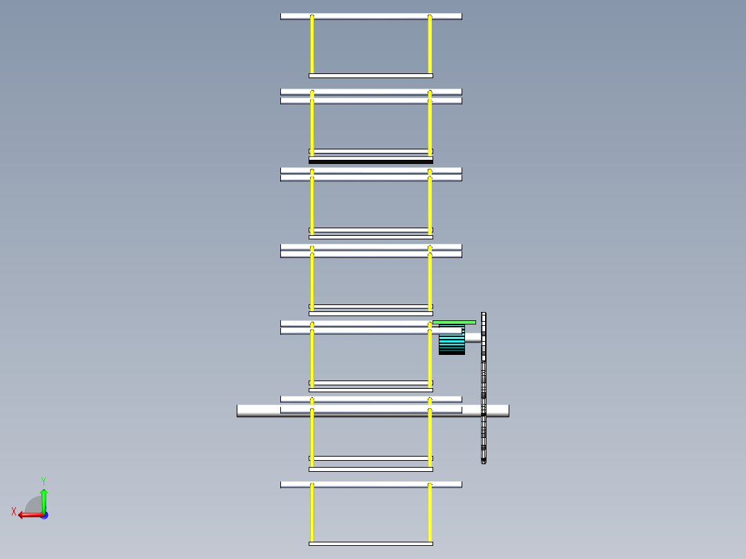 A3003482-垂直智能汽车停车库后视图