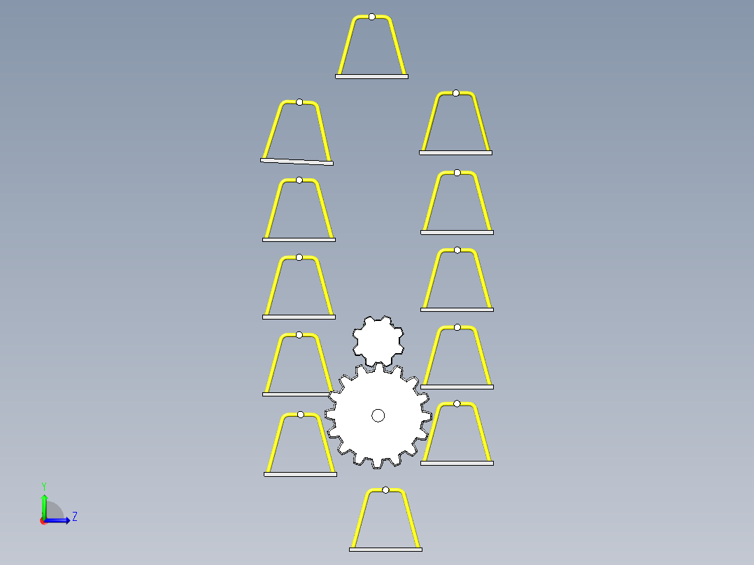 A3003482-垂直智能汽车停车库左视图