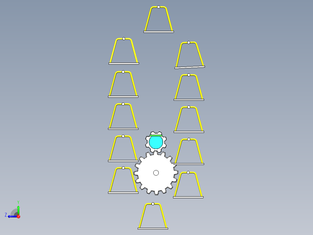 A3003482-垂直智能汽车停车库右视图