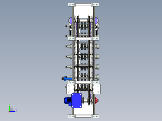 曲轴输送线sw20可编辑左视缩略图