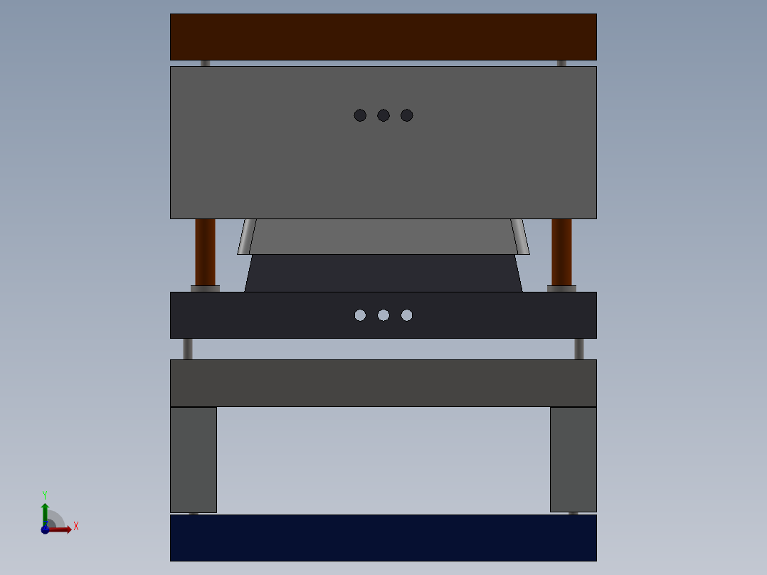 塑料模具前视图