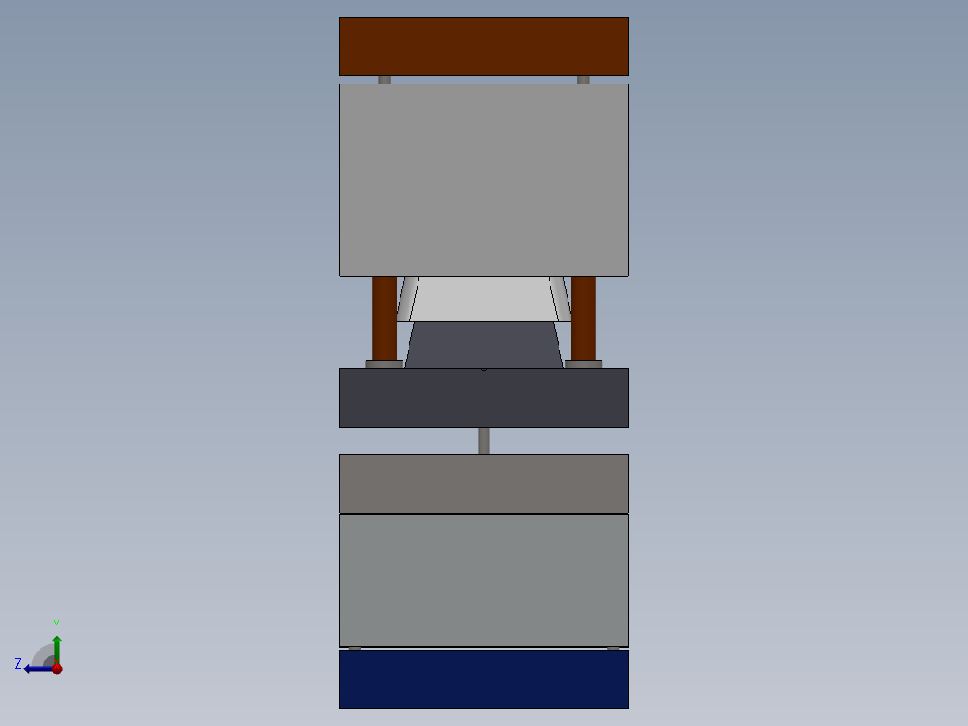 塑料模具右视图