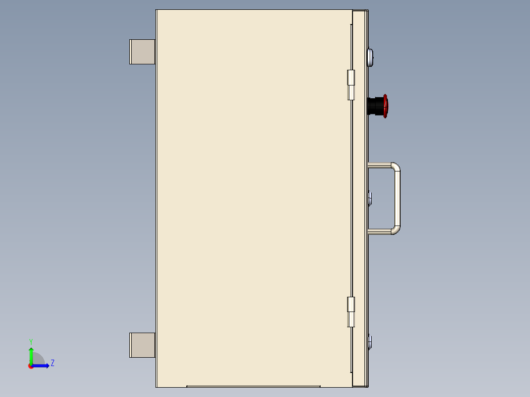 电气控制柜20kw-pdu-panel-1 1 STP IGS左视图