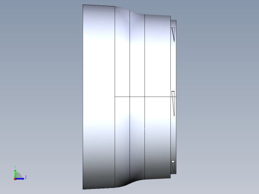 圆形端盖塑胶模具左视缩略图