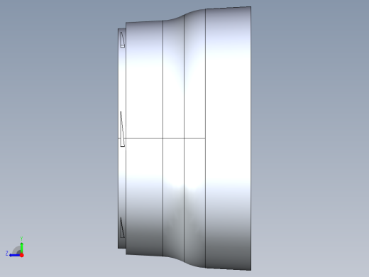 圆形端盖塑胶模具右视缩略图