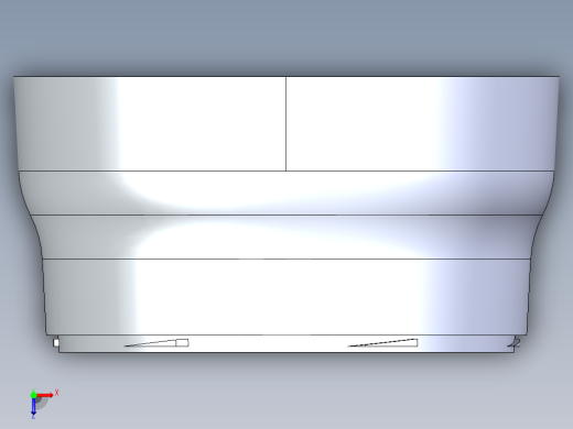 圆形端盖塑胶模具俯视缩略图