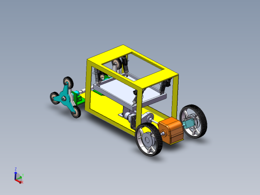 载物爬楼梯运输车的结构设计3D(含说明书)